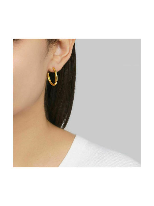 Excite-Fashion Earrings Hoops made of Silver Gold Plated