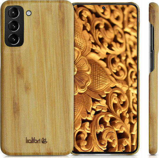 Kalibri Back Cover Lemn Maro (Galaxy S21 5G)