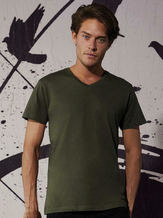 B&C Inspire V T Men's Short Sleeve Promotional T-Shirt Khaki