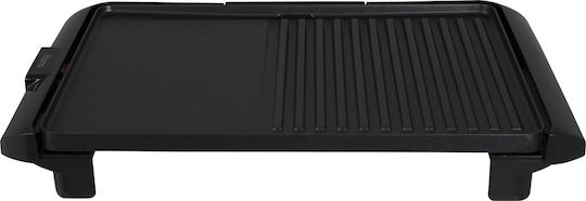 Homa Tabletop Electric Grill Ribbed Plate 2000W with Adjustable Thermostat 36cmx25cmcm