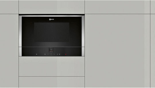 Neff Εντοιχιζόμενος Φούρνος Μικροκυμάτων 21lt Μαύρος
