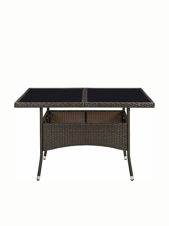 Masa pentru spații exterioare Ratan CAFE 120x120x75buc