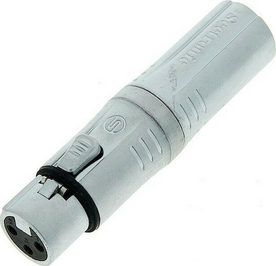 Seetronic Convertor XLR Masculin În XLR Feminin Argintiu 1 Bucată MA5M3F