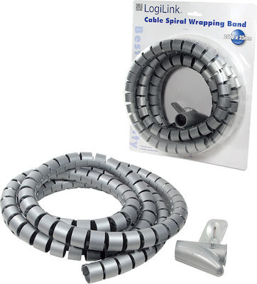 LogiLink Spiral Wrapping 2.5m Γκρι