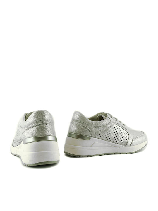 Damen Anatomisch Sneakers Silber