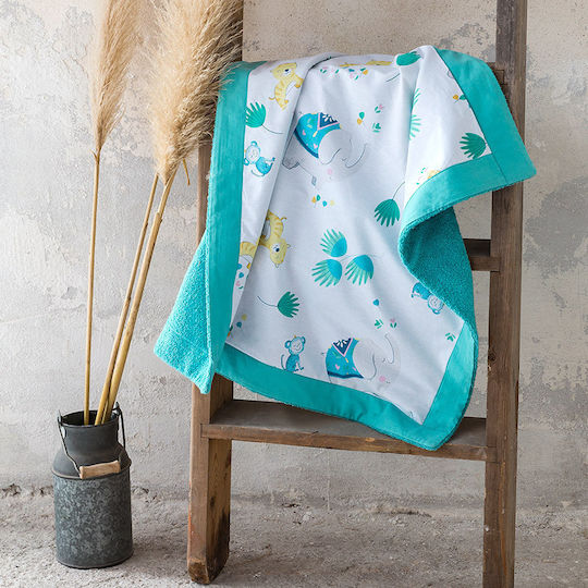Nima Chirpy Kids Beach Towel Light Blue 75x75cm