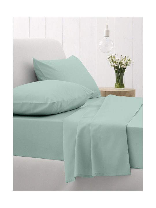 Sunshine Cotton Feelings Pillowcase Set with Envelope Cover 105 Aqua 50x70cm.