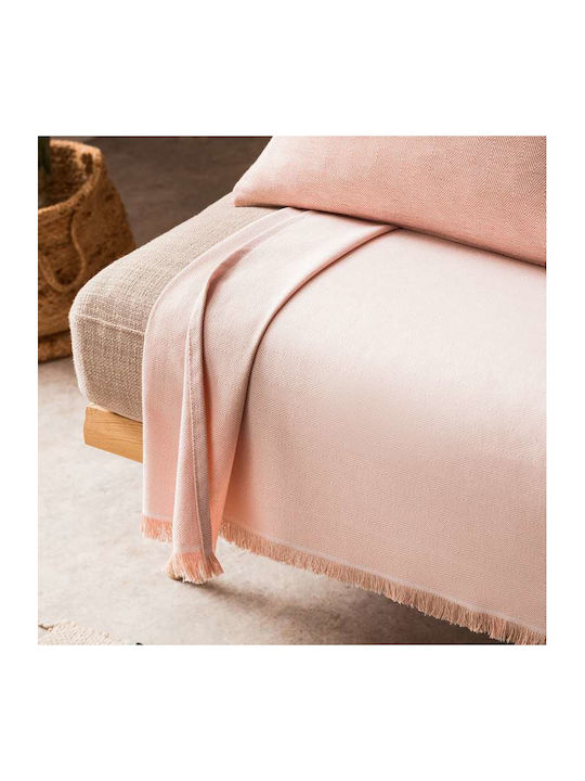 Gofis Home Rene Ριχτάρι Τριθέσιου Καναπέ 180x310εκ. Ροζ 732/25