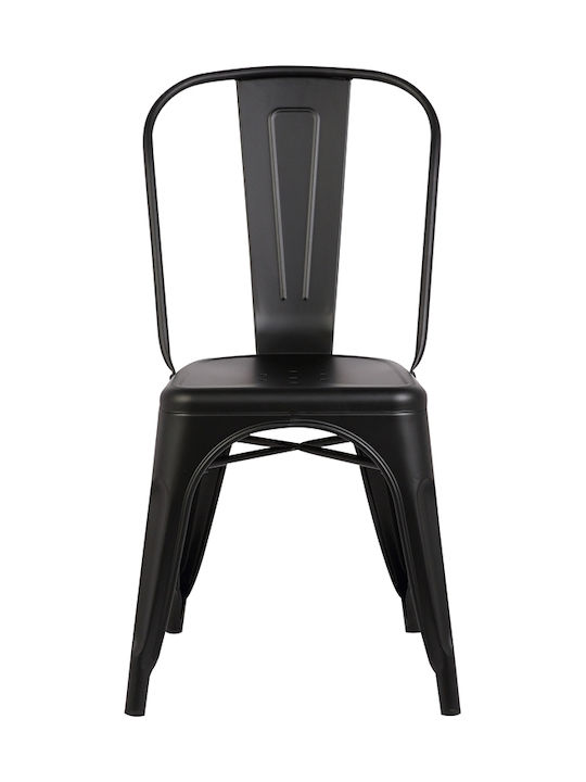 Outdoor Chair Metallic Texas Black Checkmate 51.5x45x84cm