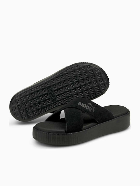 Women's Flat Sandals Flatforms in Black Color
