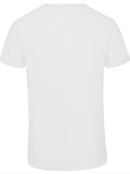 B&C Triblend Men's Short Sleeve Promotional T-Shirt White