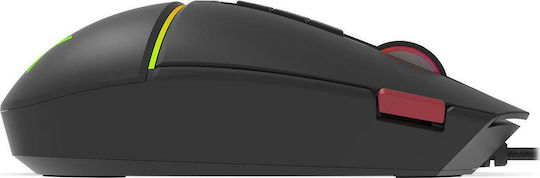 Krux Fuze Pro RGB Gaming Ποντίκι 12000 DPI Μαύρο