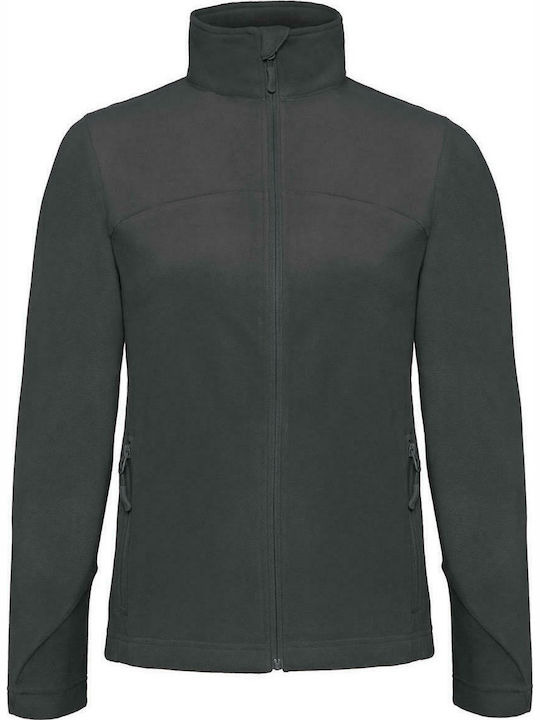 B&C Coolstar Women's Long Sleeve Promotional Cardigan Steel Grey