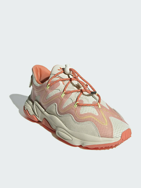 adidas Ozweego Plus Chunky Sneakers Beige / Peach / Glow Pink