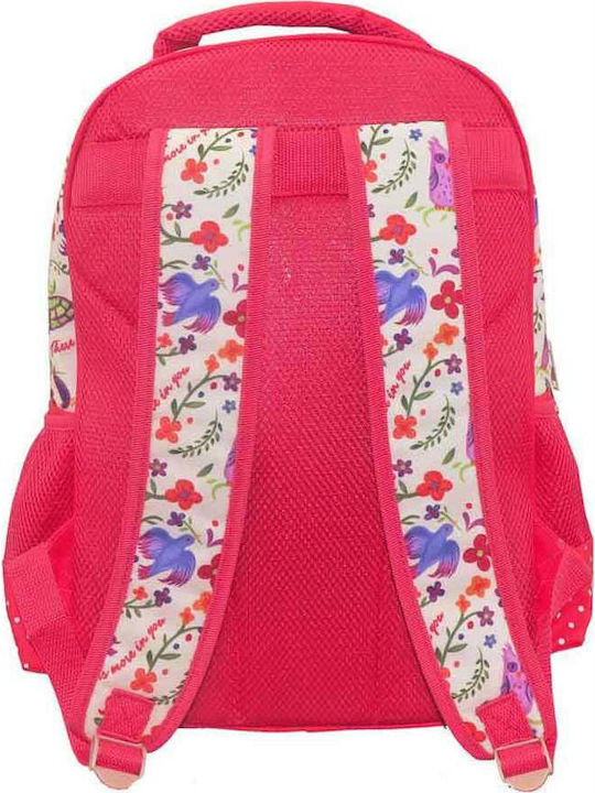 Diakakis Tangled There Is More In You School Bag Backpack Elementary, Elementary in Pink color 25lt