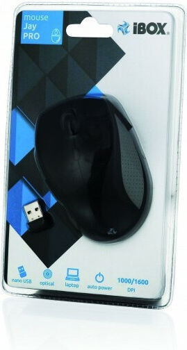 iBox Jay Безжичен Мишка Черен