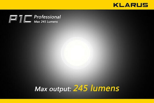 Klarus LED IPX8 с Максимална Яркост 245лм P1C