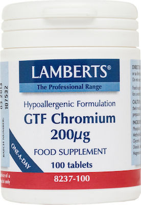 Lamberts Chromium GTF 200mcg 100 ταμπλέτες