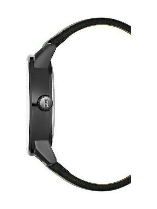 Kenneth Cole Watch Battery with Black Leather Strap RK50081005