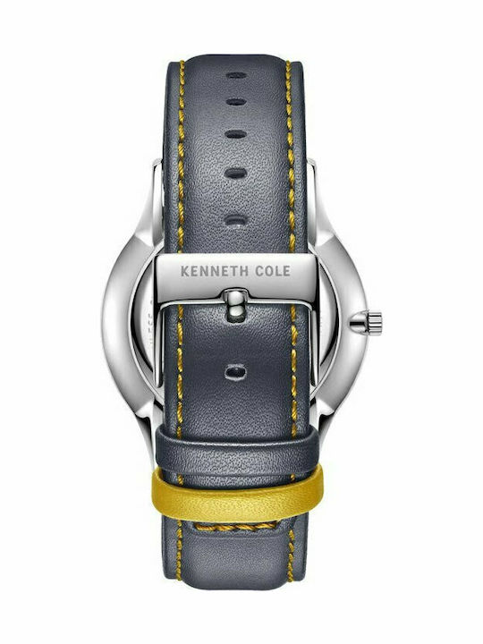 Kenneth Cole Men's Watch 42mm Battery with Gray Leather Strap