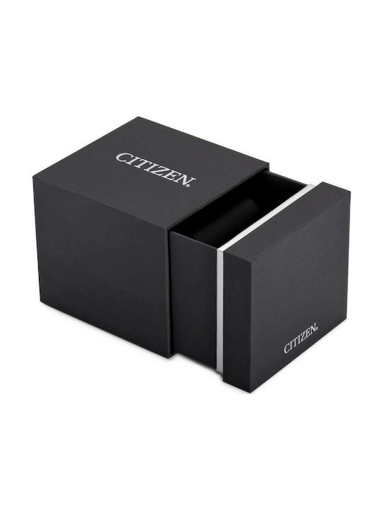 Citizen Eco-Drive Γυναικείο Ρολόι 33mm Μπαταρίας με Ασημί Μεταλλικό Μπρασελέ