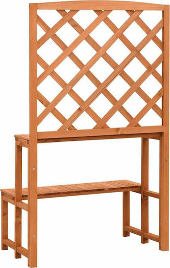 vidaXL Holz Pflanzenturm Orange mit Spalier 70x42x120cm