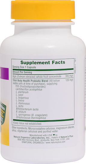 Nature's Plus Probiotics Ultra Probiotice 60 capsule veget
