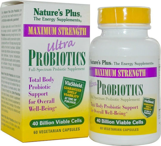 Nature's Plus Probiotics Ultra with Probiotics and Prebiotics 60 veg. caps