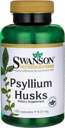 Swanson Psyllium Husks with Probiotics and Prebiotics 610mg 100 caps