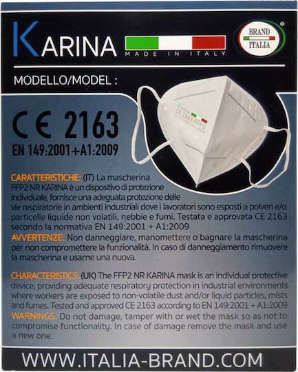 Brand Italia Karina L4 4ply NR Μάσκα Προστασίας FFP2 σε Φούξια χρώμα 50τμχ