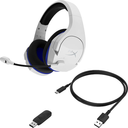 HyperX Cloud Stinger Core Wireless Over Ear Gaming Headset με σύνδεση 3.5mm Λευκό