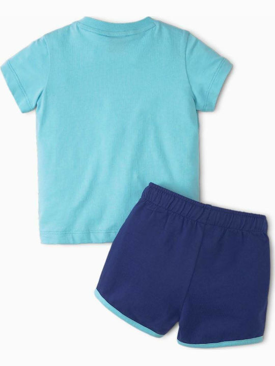 PUMA Kids Set with Light Blue Shorts 2 Pieces