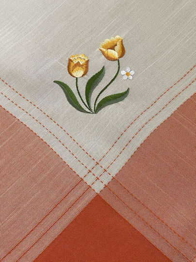 Linea Home 15580 with Embroidery Tulip 140x180cm Tablecloth