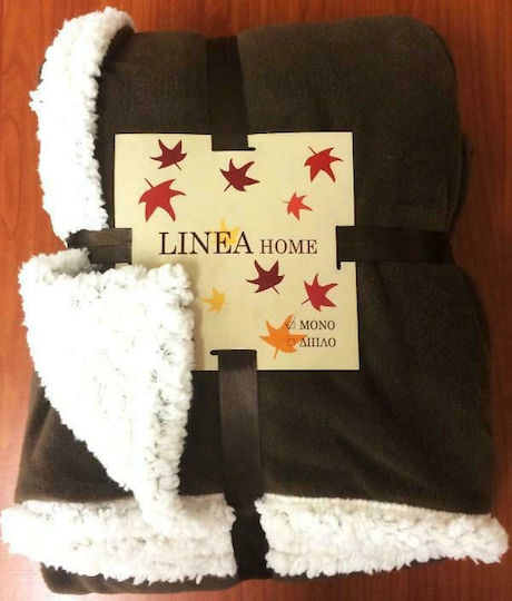 Linea Home Μονή 160x220εκ. Καφέ
