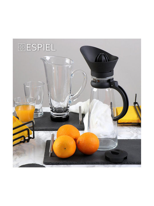 Espiel Basic Glass Jug Μαύρη 1420ml