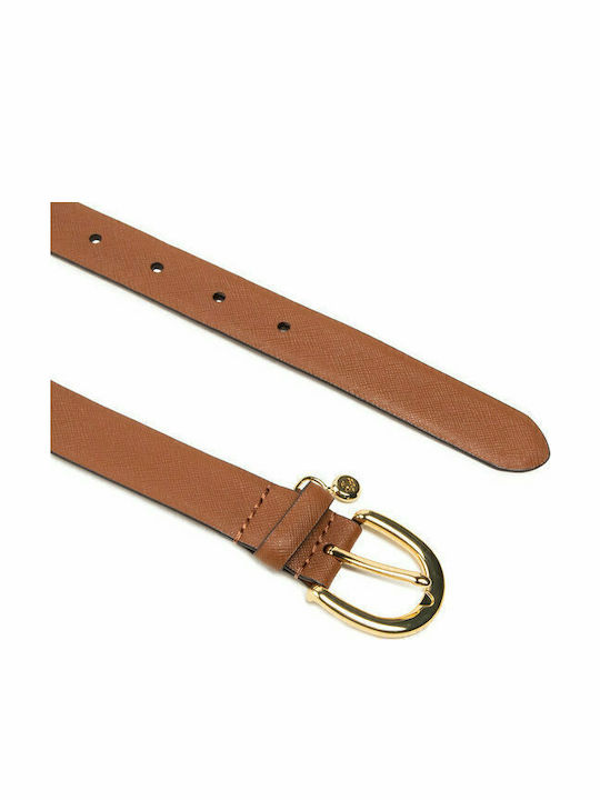Leather Women's Belt Tabac Brown