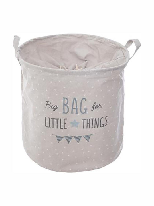 Atmosphera Kids Fabric Laundry Basket Big Bag For Little Things Gray 38x38cm