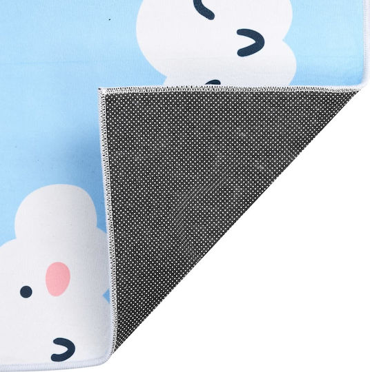 vidaXL Kinder Teppich Hellblau 160x230cm