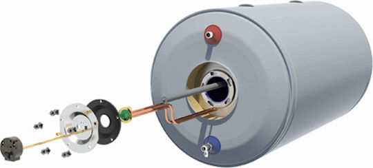 Nobel Aelios Boiler Ηλιακού 120lt Glass Τριπλής Ενέργειας