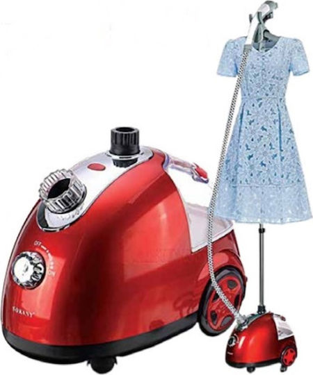 Sokany SK-4002 Floor Garment Steamer 1700W with Container 1.6lt Red