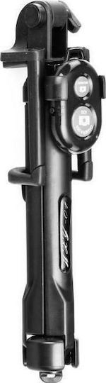 Blun Selfie Stick Tripod Bluetooth Μαύρο