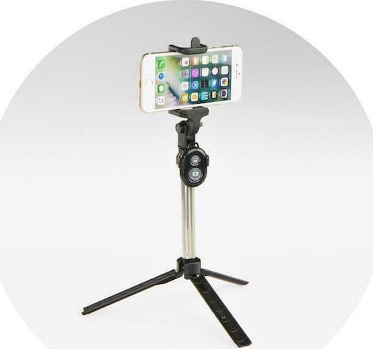 Blun Selfie Stick Tripod Bluetooth Μαύρο