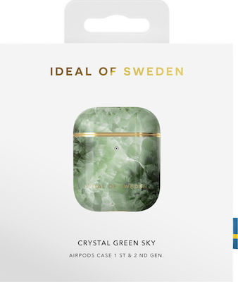 iDeal Of Sweden Printed Case Plastic Crystal Green Sky for Apple AirPods 1 / AirPods 2