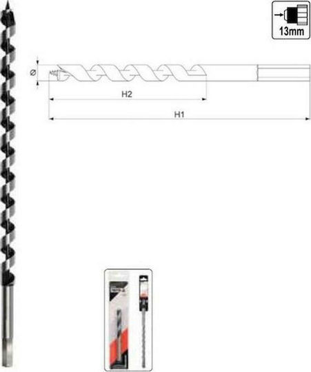 Yato Drill Bit with Hexagon Shank for Wood 14x310mm