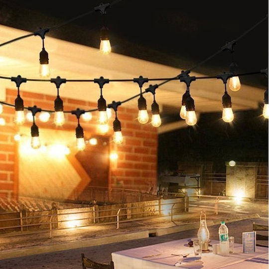 Hanging Solar Light Garland 3W 150lm with Warm White Light 3000K IP65