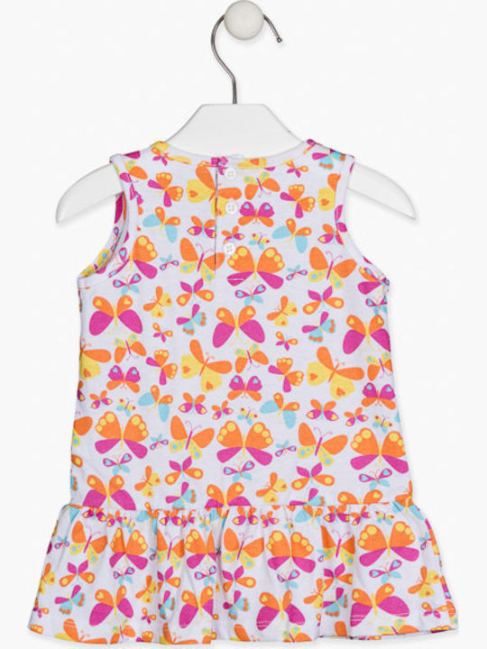 Losan Kids Dress Sleeveless White