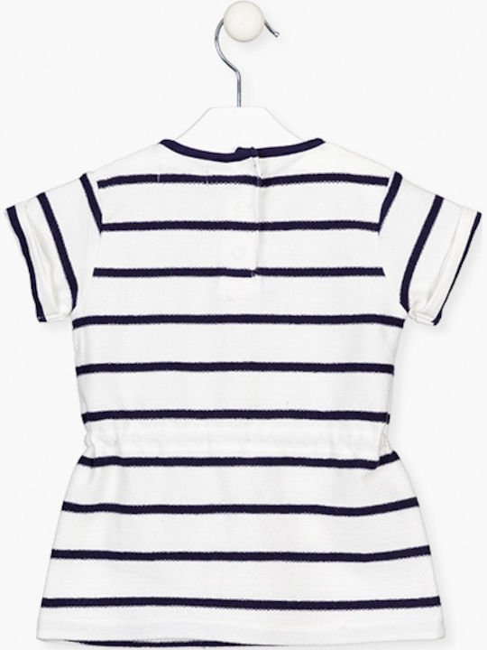 Losan Kids Dress Short Sleeve White