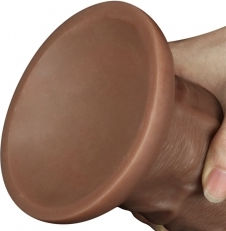 Lovetoy Realistichen Debel Dildo Sŭs Smukatelna Chashka Kafyav 26.6cm