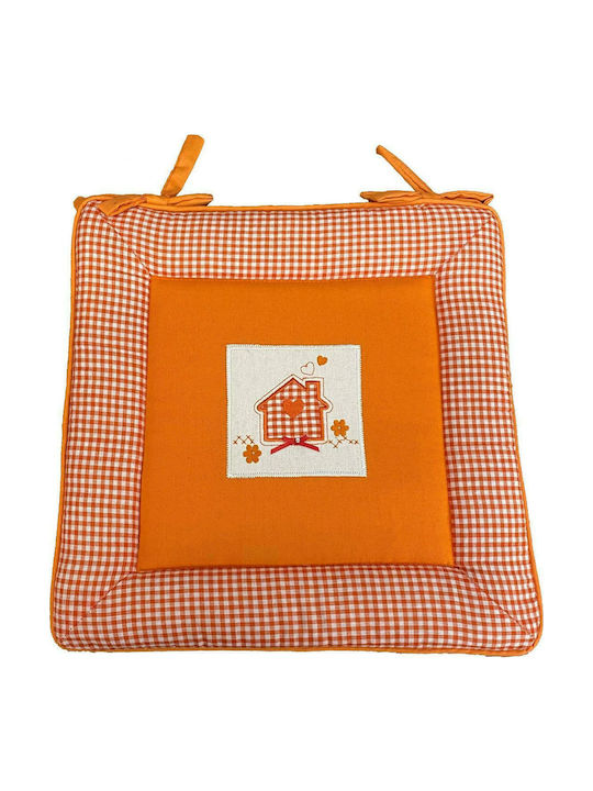 Linea Home Perna Scaunului De Grădină Căsuță Portocalie 40x40cm