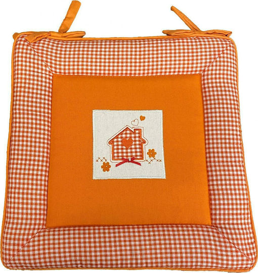 Linea Home Σπιτάκι Καρέκλας Κήπου Πορτοκαλί 40x40εκ.